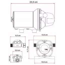 Pressure water pump Fiamma Aqua F 12v 13l