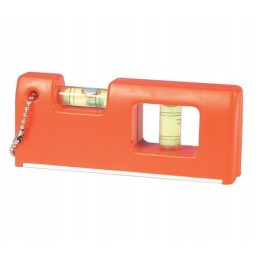 Double spirit level with a magnetic haba magnet