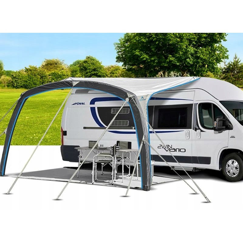 Inflatable vestibule awning for skia 400 aerocampin brunner camper