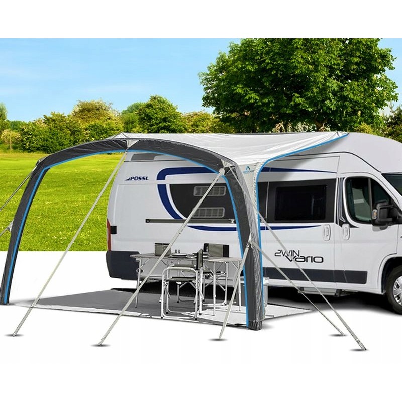 Inflatable vestibule awning for skia 300 aerocampin brunner camper