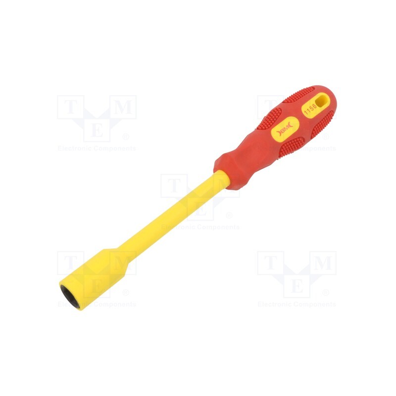 1 pcs x BM GROUP - BM1156 - Screwdriver, insulated, 6-angles socket, HEX 12mm