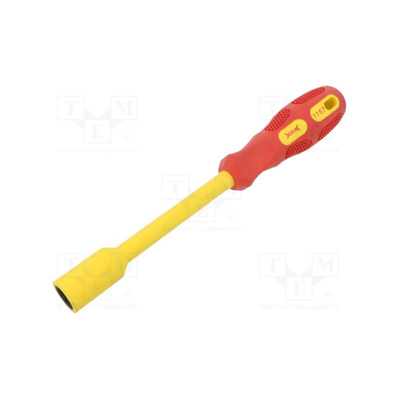 1 pcs x BM GROUP - BM1157 - Screwdriver, insulated, 6-angles socket, HEX 13mm