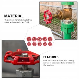 Red accessories gate valve handle for faucet and water