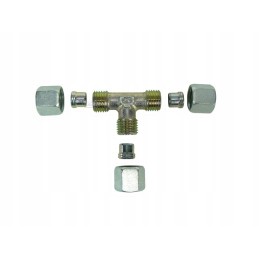 Tee connector, fi8 rvs8 pipe, gas branch