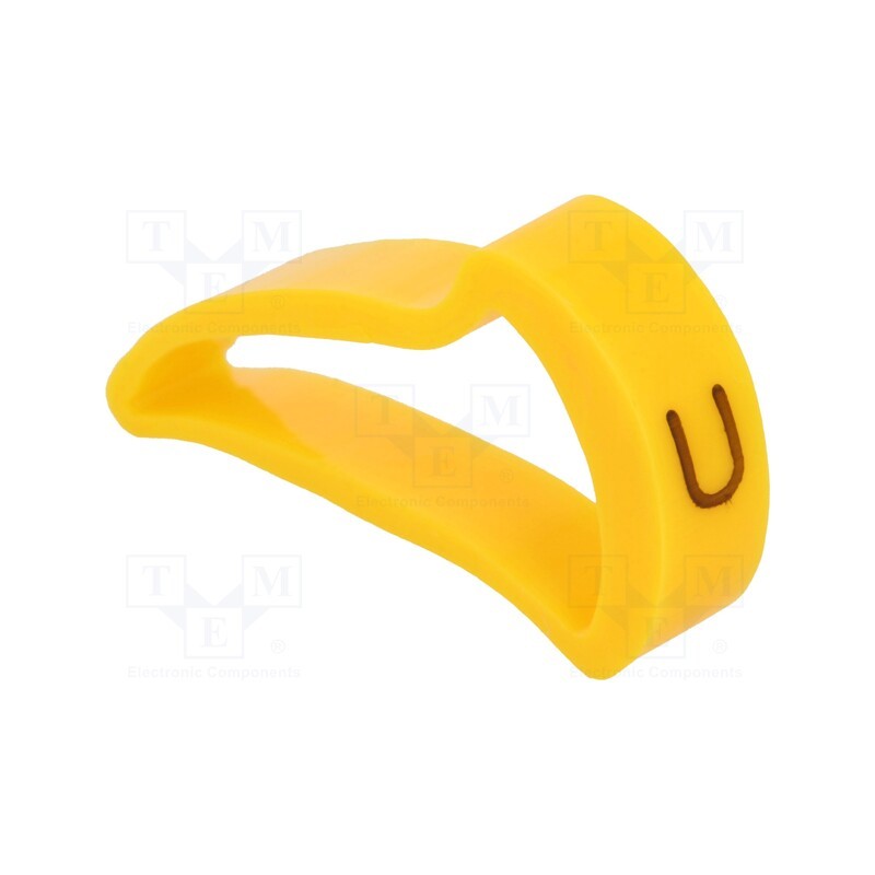 1 pcg x KURANT - MZ-5/U -AS - Markers, Marking: U, 15÷20mm, H: 25mm, A: 16mm, -30÷100°C, leaded