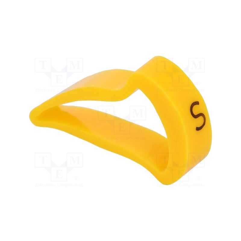 1 pcg x KURANT - MZ-5/S -AS - Markers, Marking: S, 15÷20mm, H: 25mm, A: 16mm, -30÷100°C, leaded