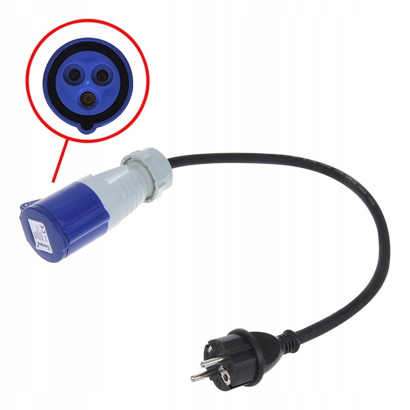 Cee adapter, adapter, cable, wire, 230v connector