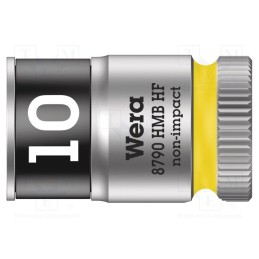 1 pcs x WERA - 5003744001 - Socket, 6-angles,socket spanner, HEX 10mm, 3/8', 29mm, Zyklop