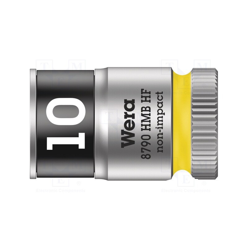 1 pcs x WERA - 5003744001 - Socket, 6-angles,socket spanner, HEX 10mm, 3/8', 29mm, Zyklop