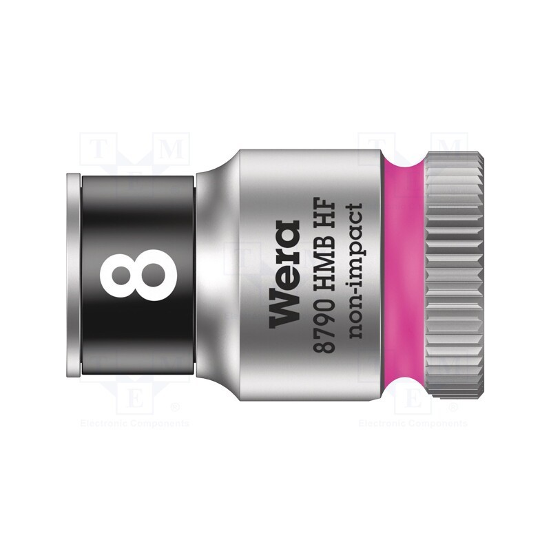 1 pcs x WERA - 5003742001 - Socket, 6-angles,socket spanner, HEX 8mm, 3/8', 29mm, Zyklop