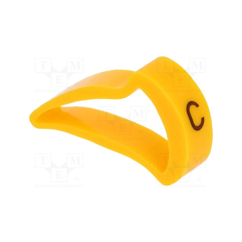 1 pcg x KURANT - MZ-5/C -AS - Markers, Marking: C, 15÷20mm, H: 25mm, A: 16mm, -30÷100°C, leaded