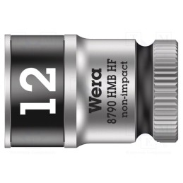 1 pcs x WERA - 5003746001 - Socket, 6-angles,socket spanner, HEX 12mm, 3/8', 29mm, Zyklop