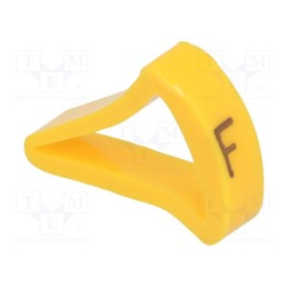 1 pcg x KURANT - MZ-4/F -AS - Markers, Marking: F, 10÷16mm, H: 21mm, A: 15mm, -30÷100°C, leaded