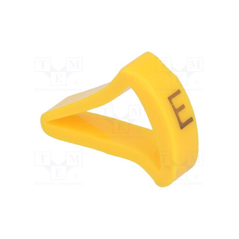 1 pcg x KURANT - MZ-4/E -AS - Markers, Marking: E, 10÷16mm, H: 21mm, A: 15mm, -30÷100°C, leaded