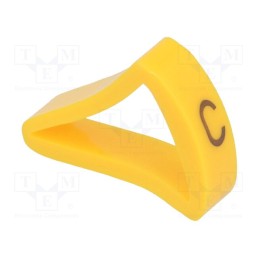 1 pcg x KURANT - MZ-4/C -AS - Markers, Marking: C, 10÷16mm, H: 21mm, A: 15mm, -30÷100°C, leaded