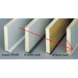 Finishing furniture wedge seal, 5 m, gray