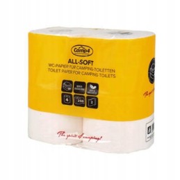 Camp4 dissolvable toilet paper, 4 rolls