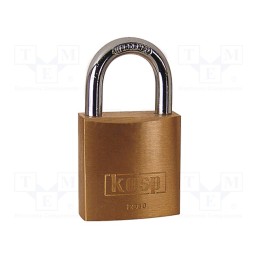 1 pcs x KASP - K12030D - Padlock, brass, hardened steel shackle,double bolted, shackle