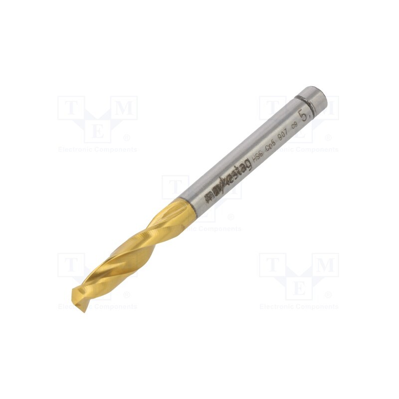 1 pcs x ALPEN-MAYKESTAG - 90700510100 - Drill bit, for metal, Ø: 5.1mm, L: 62mm, Working part len: 26mm