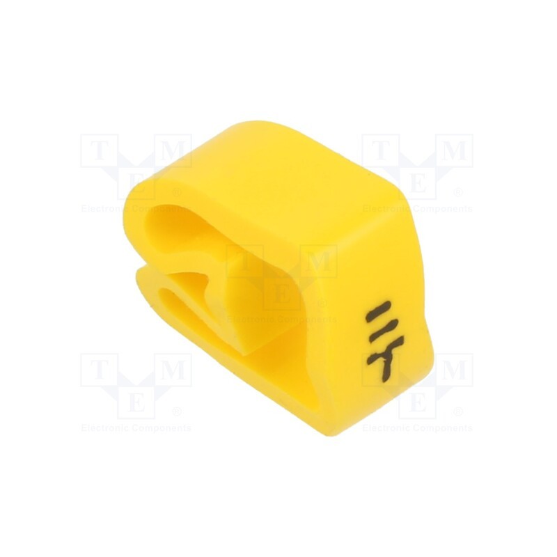 1 pcg x PARTEX - PA-30006AV40.GRD - Markers, Marking: ground, 8÷16mm, PVC, yellow, -30÷60°C, leaded