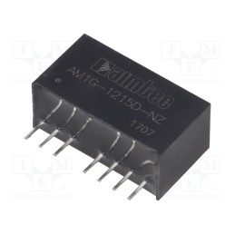 1 pcs x AIMTEC - AM1G-1215D-NZ - Converter: DC/DC, 1W, Uin: 9÷18V, Uout: 15VDC, Uout2: -15VDC, SIP8