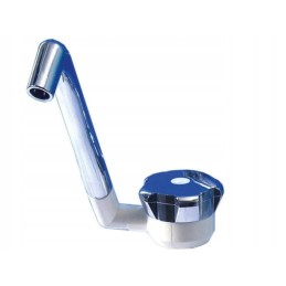 Comet novo trailer faucet spout, white chrome