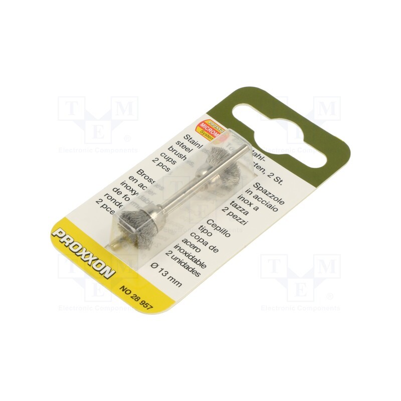 1 pcg x PROXXON - 28957 - Brush, 13mm, Ø: 2.35mm, 2pcs.