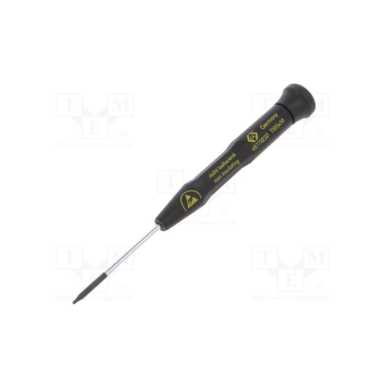 1 pcs x C.K - T4877XESD05 - Screwdriver, Torx®, precision, TX05, ESD, Precision ESD
