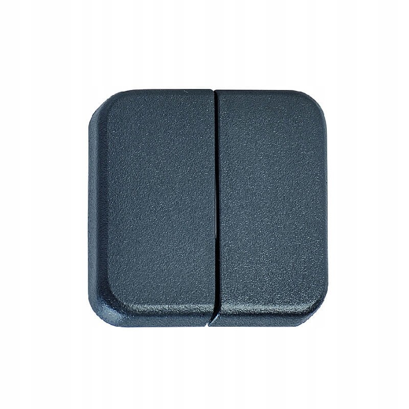Double buttons for light switch, black fawo
