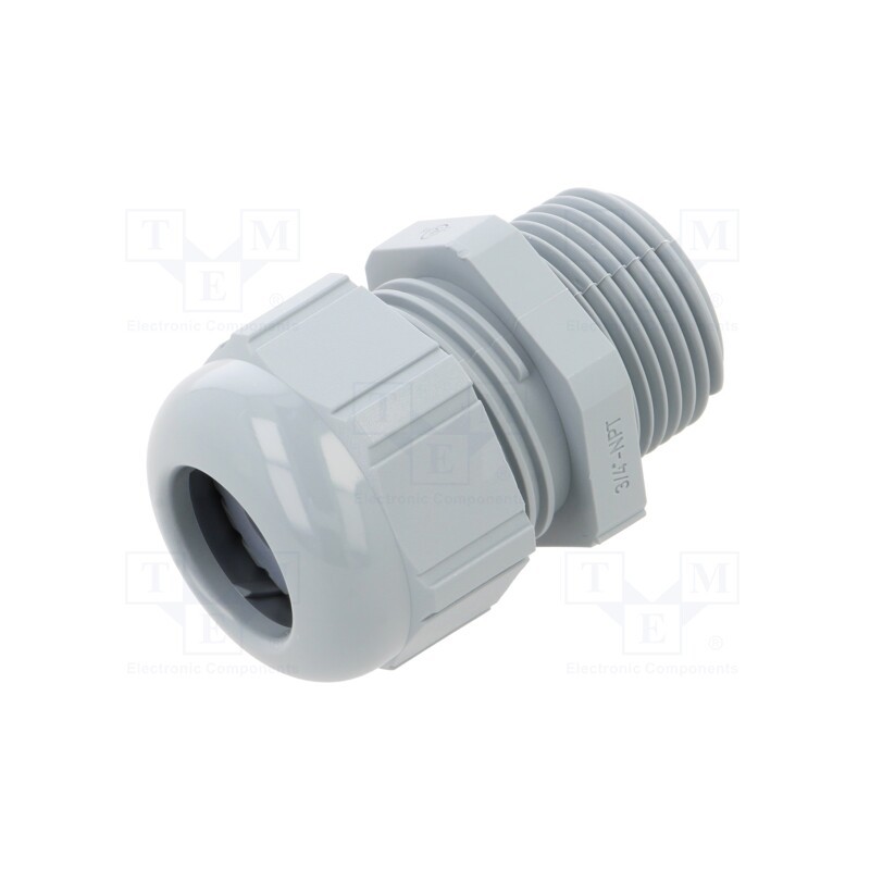 1 pcs x LAPP - 53016150 - Cable gland, NPT3/4', IP68, polyamide, dark grey