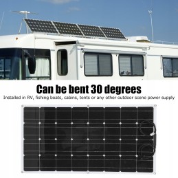 100w pole flexible solar panel portable