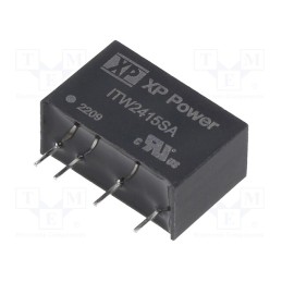 1 pcs x XP POWER - ITW2415SA - Converter: DC/DC, 1W, Uin: 18÷36V, Uout: 15VDC, Iout: 67mA, SIP, THT