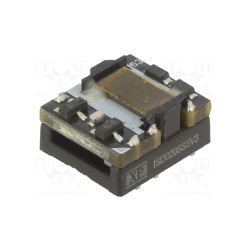 1 pcs x XP POWER - ISD0205S3V3 - Converter: DC/DC, 2W, Uin: 4.5÷5.5V, Uout: 3.3VDC, Iout: 500mA, SMD