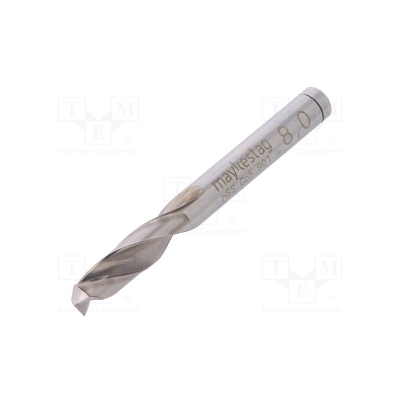 1 pcs x ALPEN-MAYKESTAG - 90100800100 - Drill bit, for metal, Ø: 8mm, L: 79mm, Working part len: 37mm