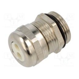 1 pcs x HUMMEL - 1.697.1303.01 - Cable gland, multi-hole, PG13,5, IP65, brass, Body plating: nickel