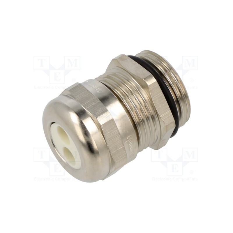 1 pcs x HUMMEL - 1.697.1303.01 - Cable gland, multi-hole, PG13,5, IP65, brass, Body plating: nickel