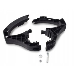 Maneuvering handle for support wheel 48mm, black