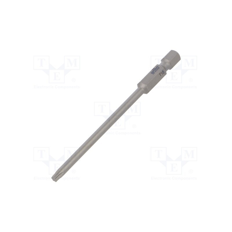 1 pcs x WIHA - 33722 - Screwdriver bit, Torx®, TX15, Overall len: 90mm, PROFESSIONAL