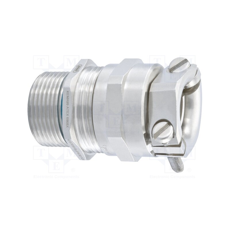 1 pcs x HUMMEL - 1.628.1600.50 - Cable gland, M16, 1.5, IP68, brass, Body plating: nickel