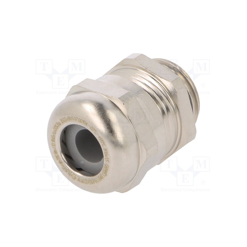 1 pcs x HUMMEL - 1.616.1600.51 - Cable gland, with earthing, M16, 1.5, IP68, brass, HSK-M-EMC-Ex