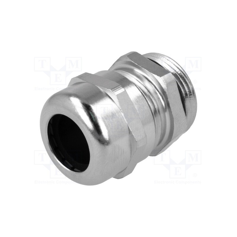 1 pcs x HELUKABEL - HT-MS M16X1.5 - Cable gland, M16, 1.5, IP68, brass, Body plating: nickel