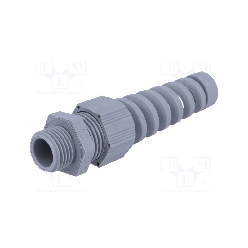 1 pcs x HELUKABEL - HT-K M16 RAL7001 - Cable gland, with strain relief, M16, 1.5, IP68, polyamide