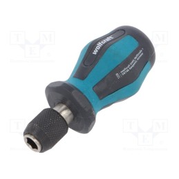 1 pcs x WOLFCRAFT - 1239000 - Screwdriver handle, 90mm, for hex bits 1/4'