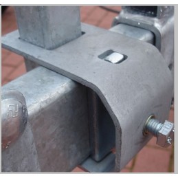 Roller holder bracket, 40x40 profile, boat trailer