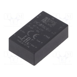 1 pcs x MEAN WELL - DCWN06B-12 - Converter: DC/DC, 6W, Uin: 18÷36V, Uout: 12VDC, Uout2: -12VDC, DIP24