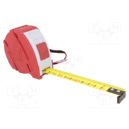 1 pcs x MEDID - 5419M - Measuring tape, L: 5m, Width: 19mm, Enclos.mat: ABS,rubber, measure