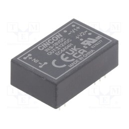 1 pcs x CINCON - EC4A04H - Converter: DC/DC, 5/6W, Uin: 9÷18V, Uout: 12VDC, Uout2: -12VDC, DIP24