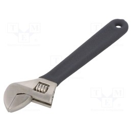 1 pcs x PROLINE - 29308 - Wrench, adjustable, 200mm, Max jaw capacity: 24mm, forged,satin