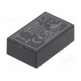 1 pcs x CINCON - EC3A15H - Converter: DC/DC, 3W, Uin: 9÷18V, Uout: 12VDC, Uout2: -12VDC, DIP24