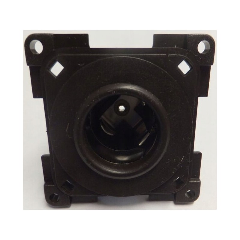 12v car cigarette lighter socket, black fawo